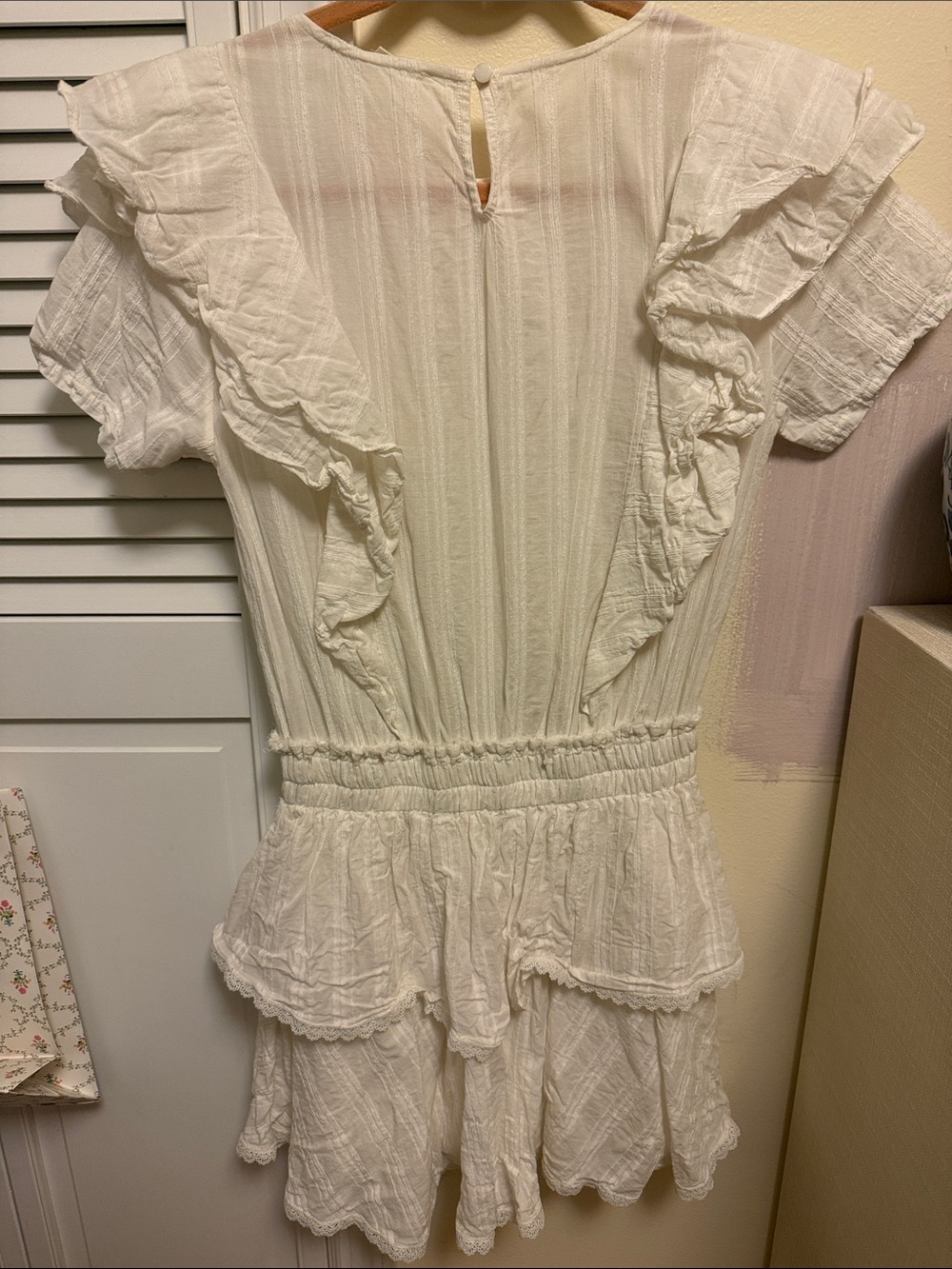 Shabby Chic Ruffled Mini Dress - Picture 2 of 3